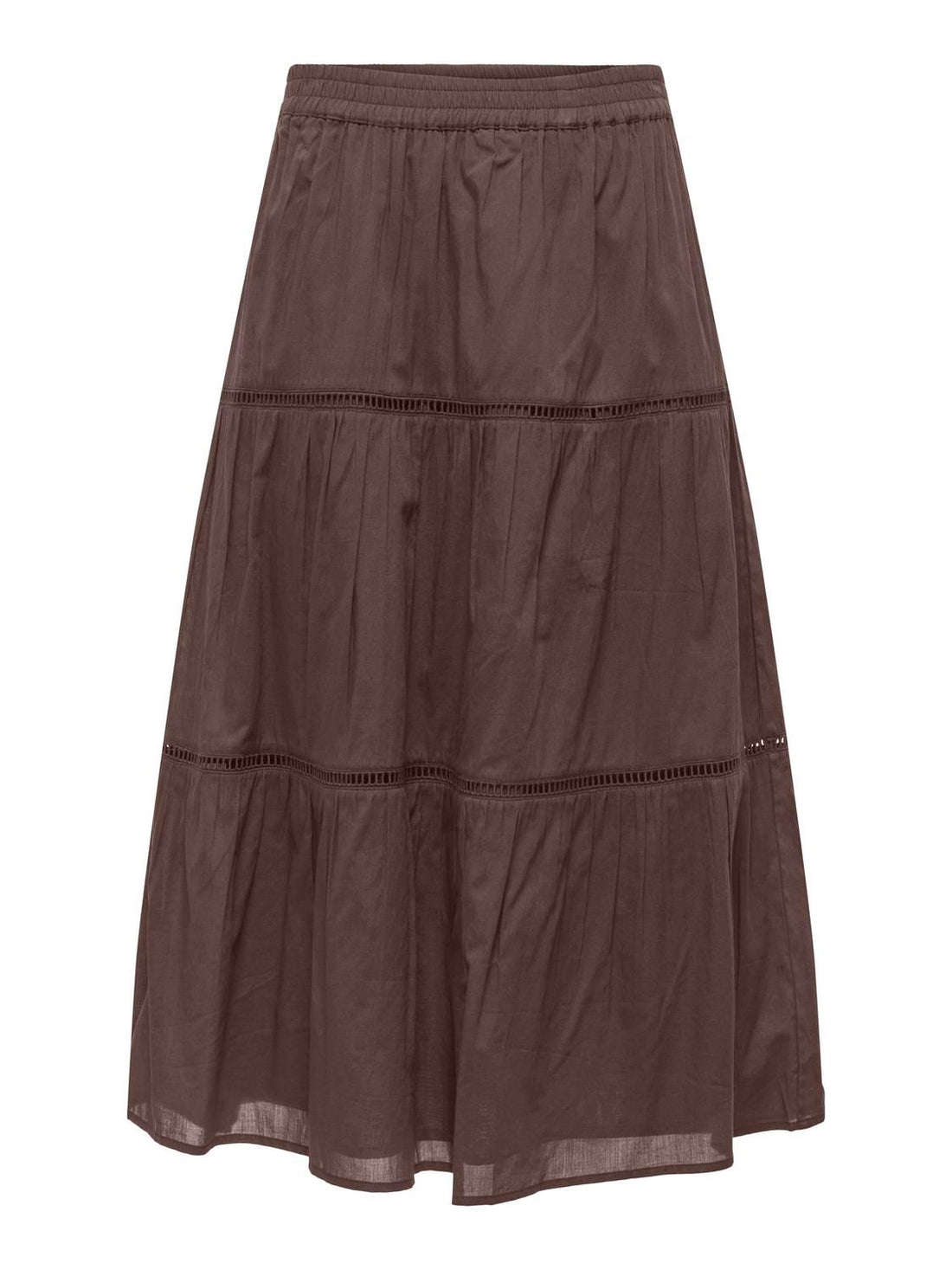 Onlisabella Long Skirt Wvn Brun