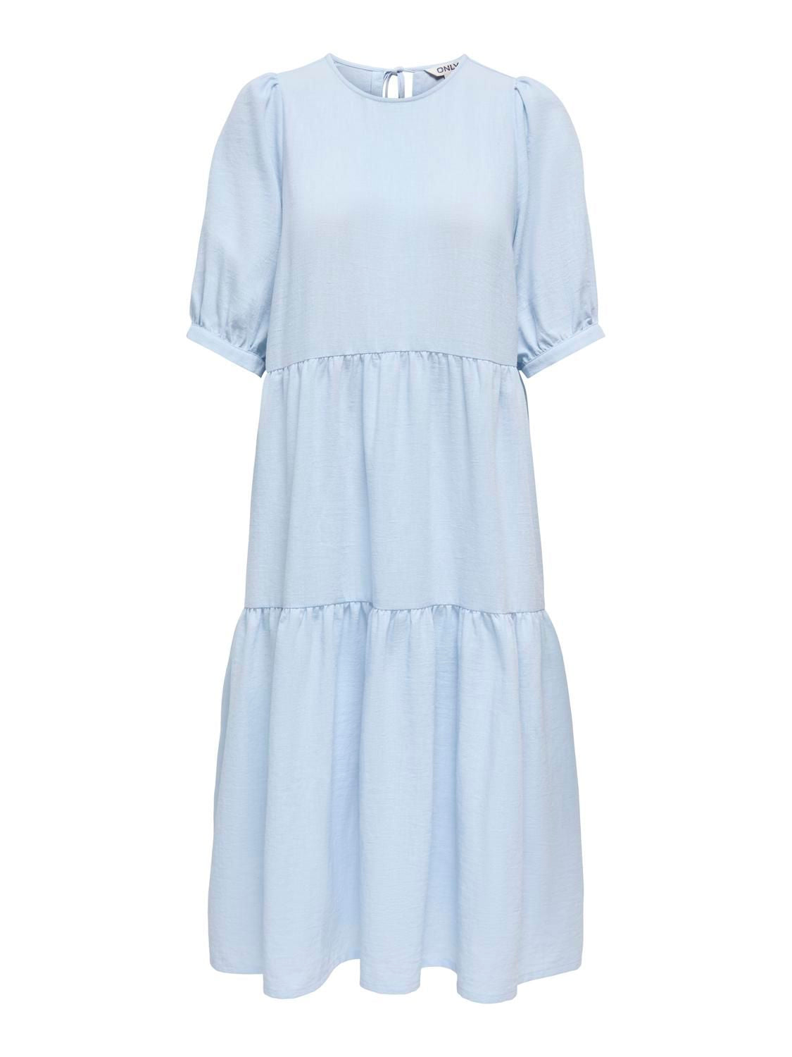 Onlemmia 2/4 Midi Dress Pnt Blå