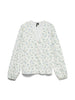 Vmaya Sofia Ls V-Neck Top Wvn Blå