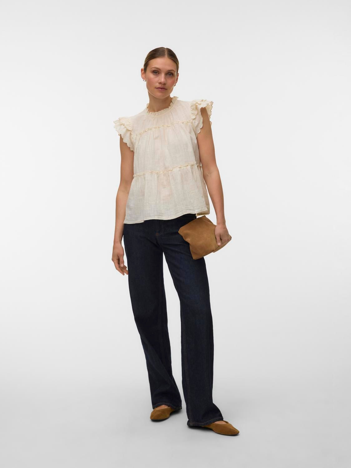 Vmmie Sl Top Wvn Noos Beige