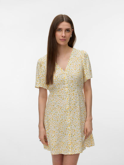Vmalba Ss Short Dress Wvn Noos Gul