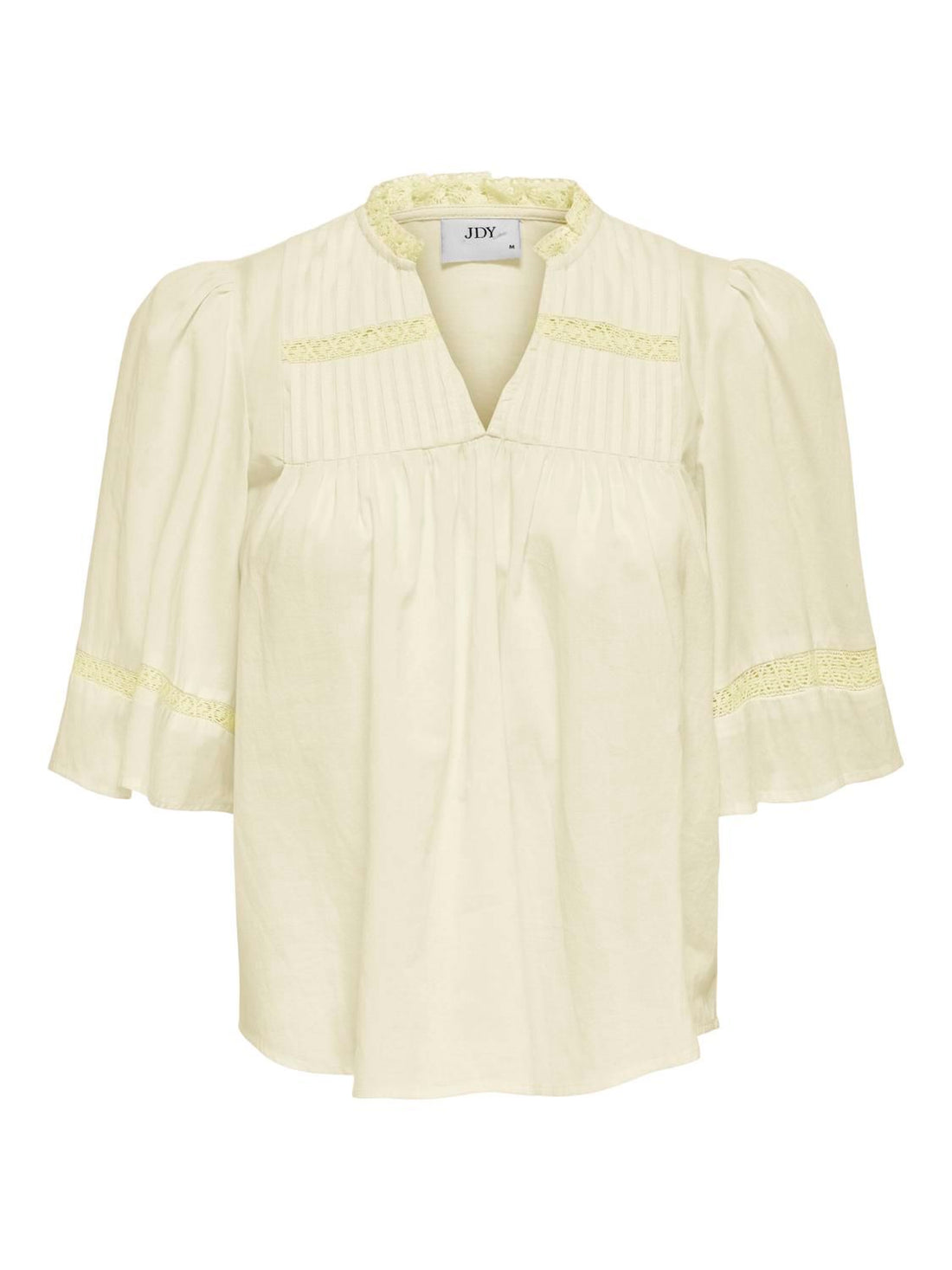 Jdyjulie 2/4 Lace Detail Top Wvn Exp Gul