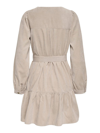 Onlmarike Life L/s Cord Belt Dress Pnt Beige