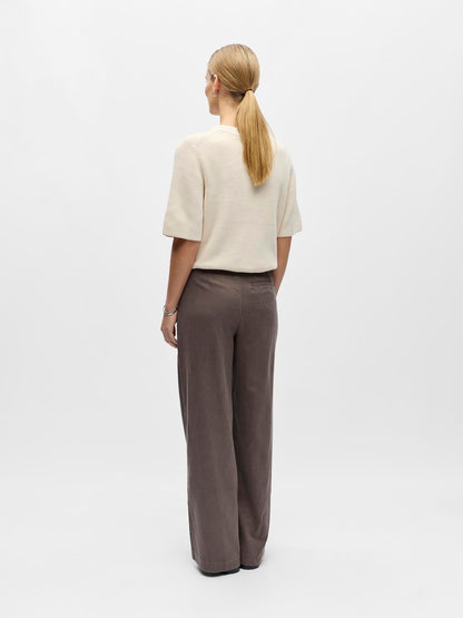 Objtuba Mw Lo Wide Pant Noos Brun
