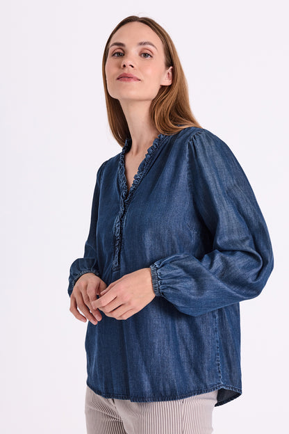 FQWILKE-BLOUSE Blå