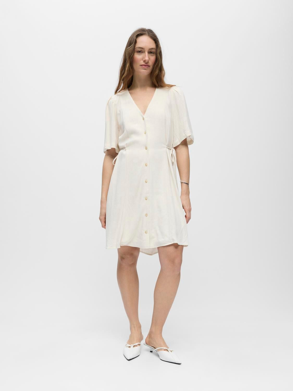 Objsanne S/s Re Short Dress 145 Nd Beige