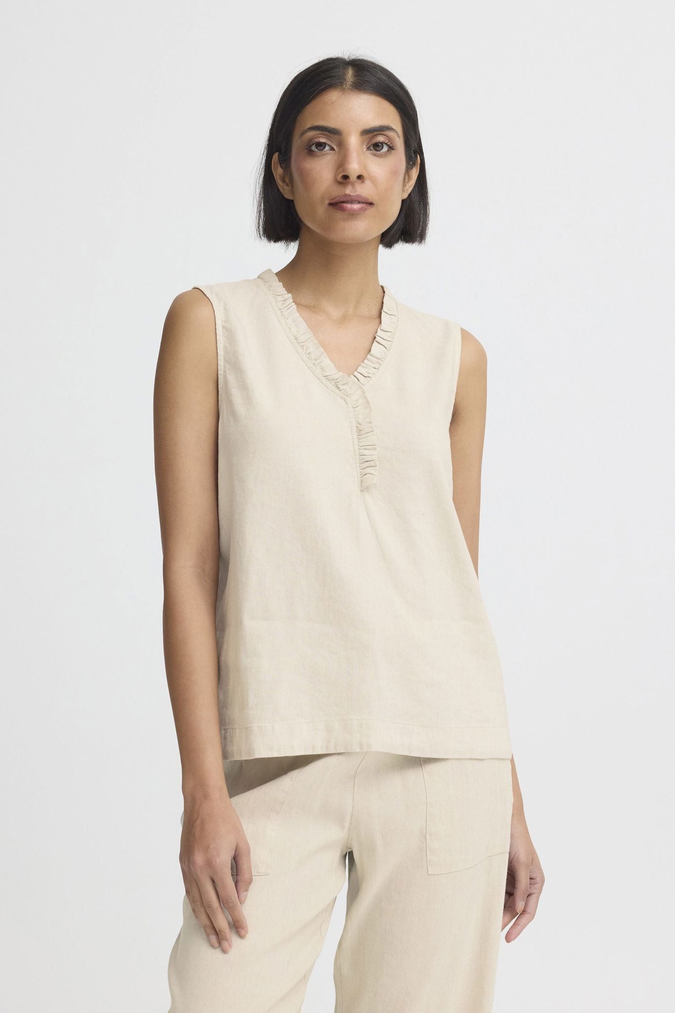 Pzluca Top Beige