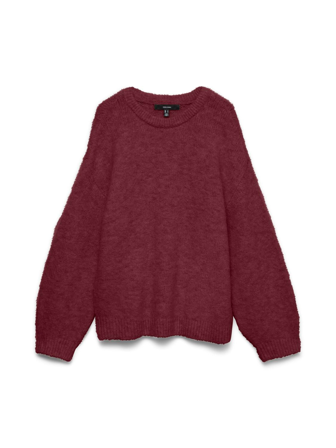 Vmsorrento Ls O-Neck Pullover Exp Burgunder