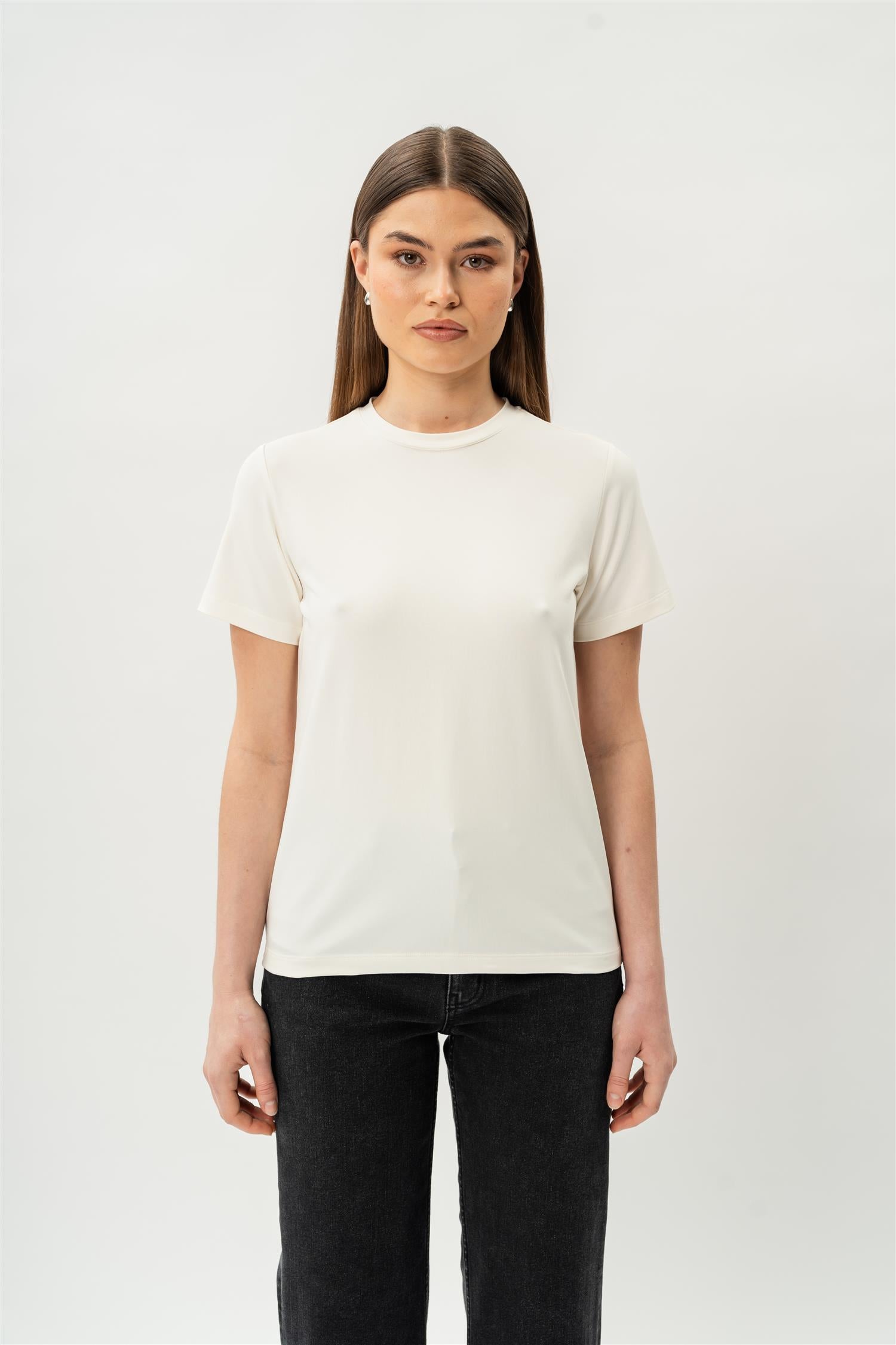 Fitted Pima T-shirt Off-White
