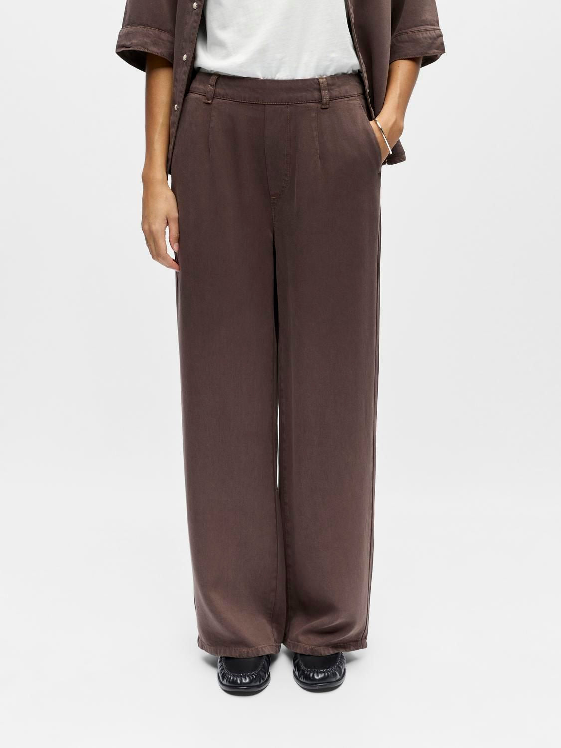 Objframe Lisa Wide Mw Pant Noos Brun