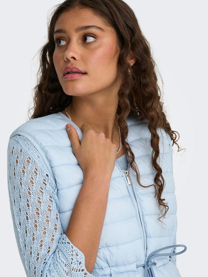 Jdyrenee Quilt Waistcoat Otw Sij Blå