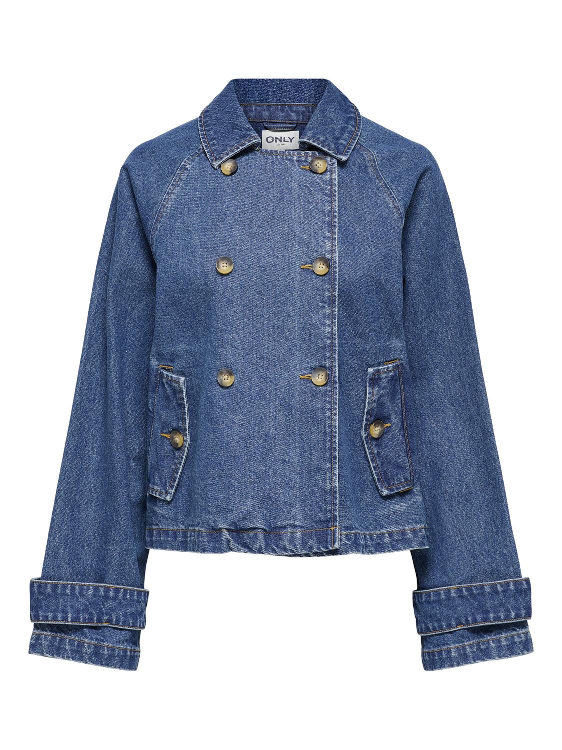 Onlapril Short Dnm Trench Akm Blå