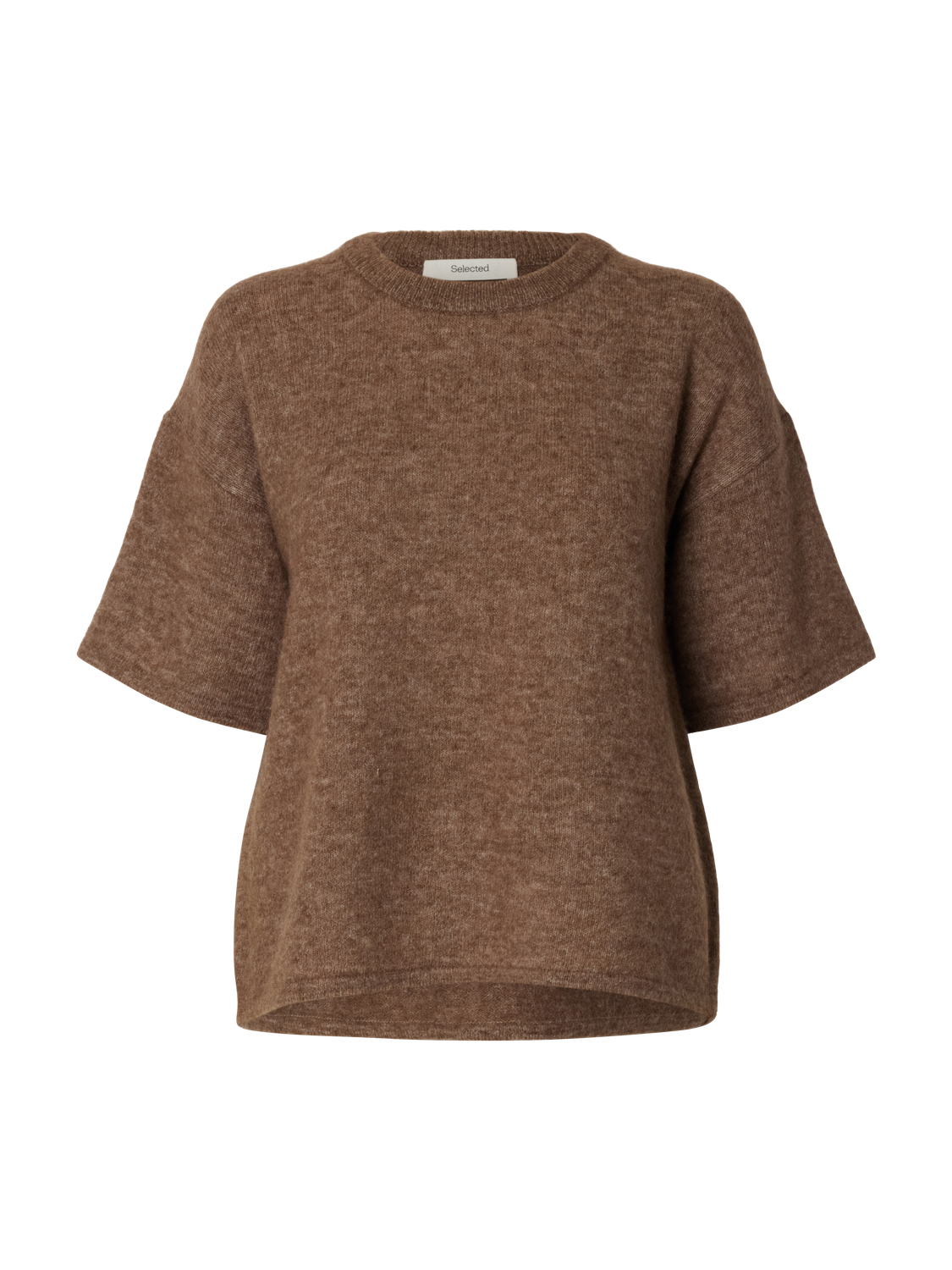 Slwlulu 2/4 Knit O-Neck Noos Brun