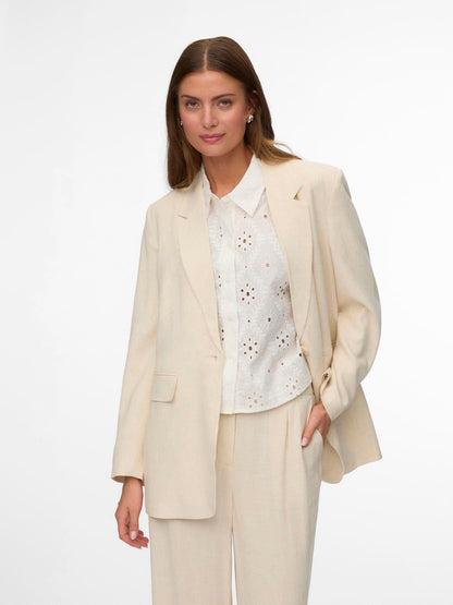 Vmsissevera Ls Blazer Beige