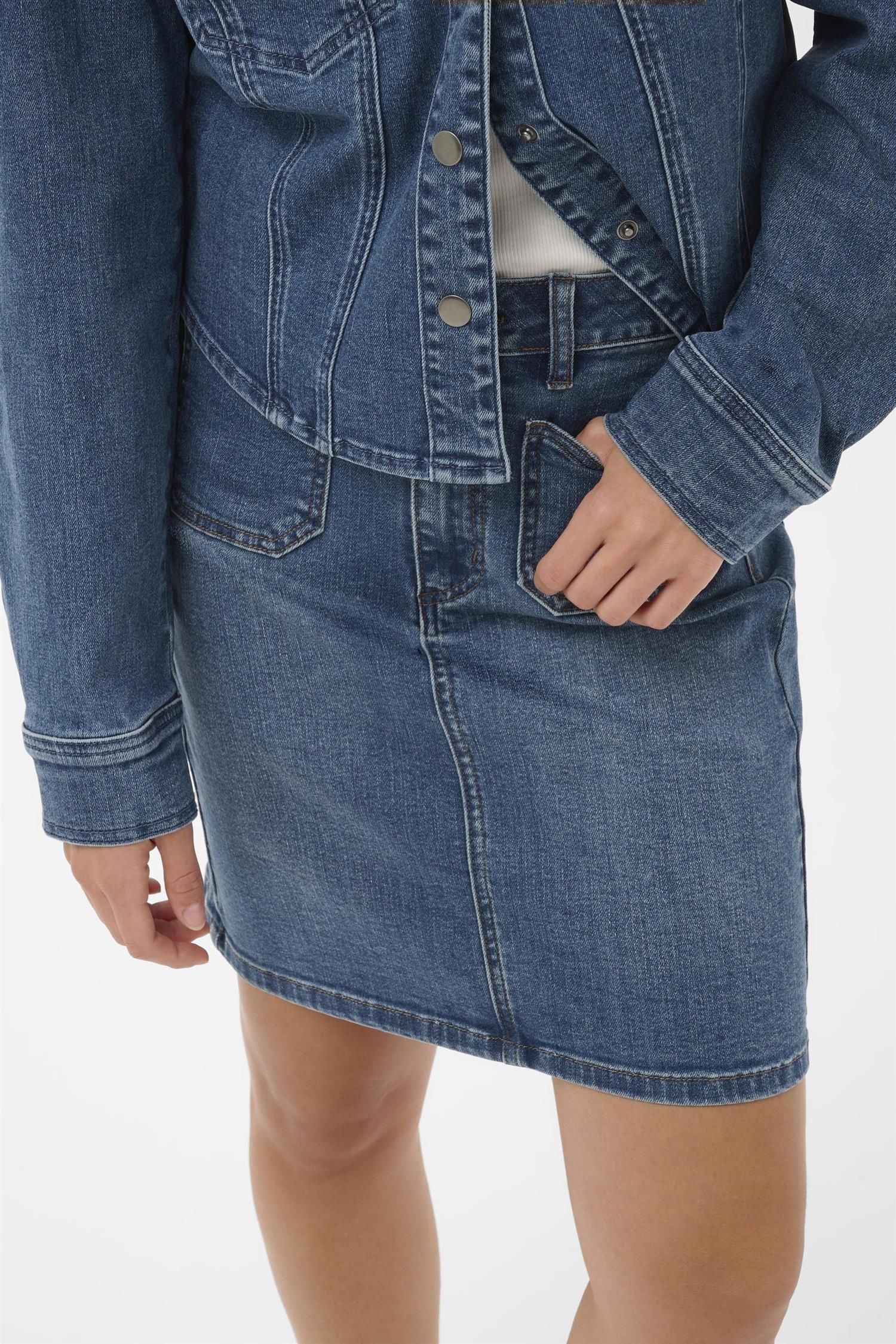 Kakarla Denim Skirt Blå