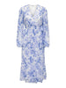 Onlmiriam Ls Wrap Midi Dress Cs Wvn Blå