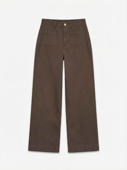 Vmkayla Hr Wide Pocket Color Jeans Noos Brun
