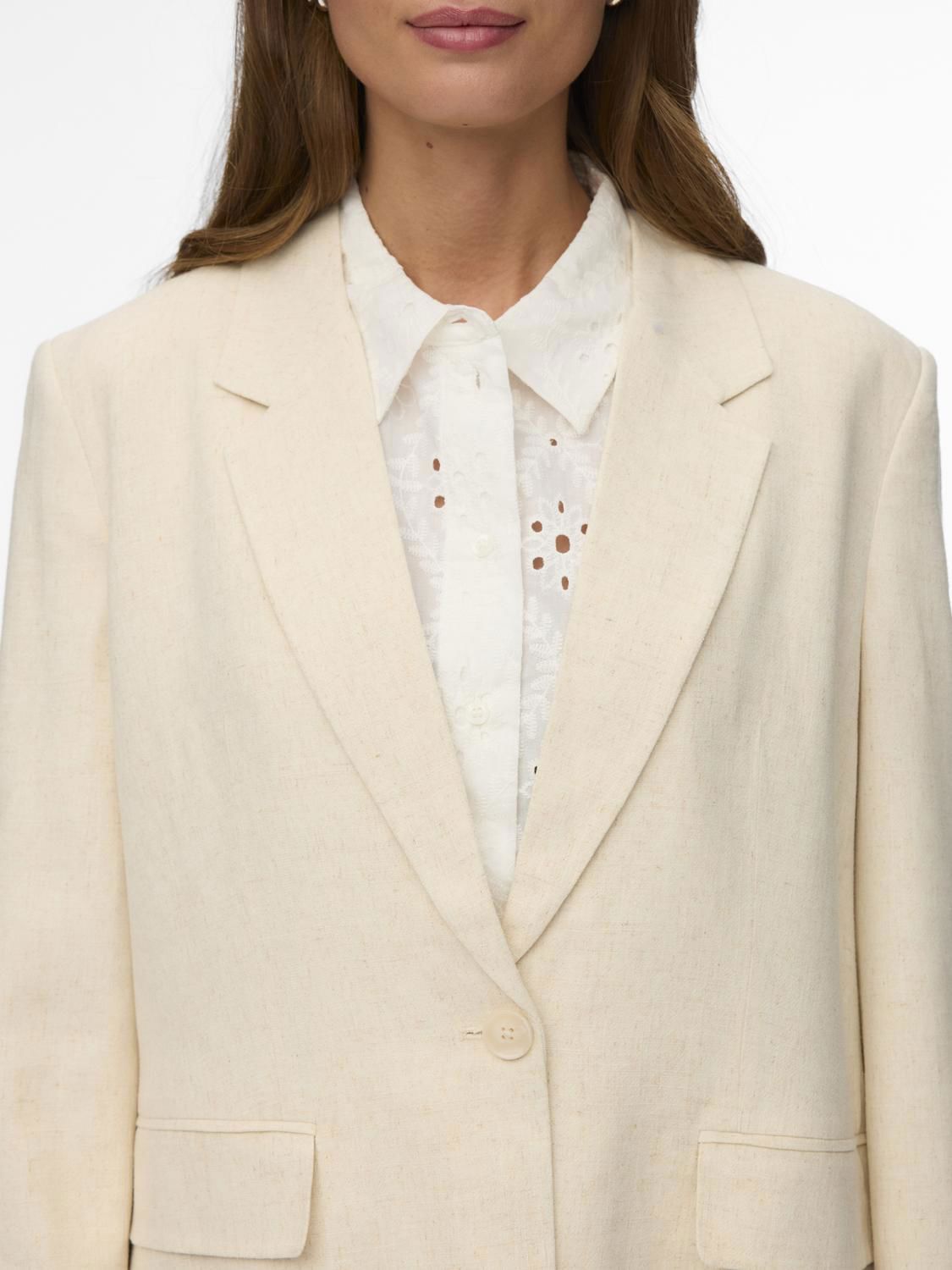 Vmsissevera Ls Blazer Beige