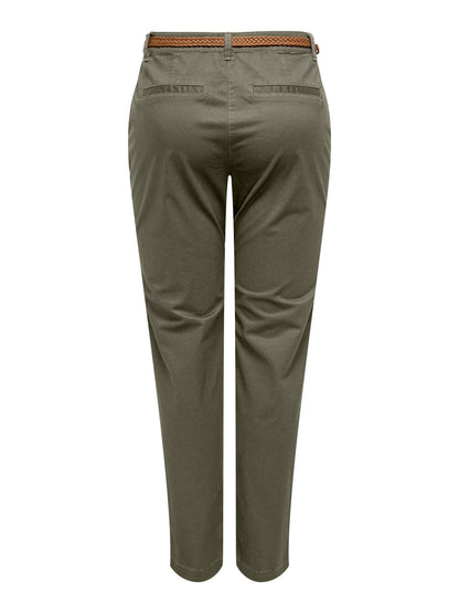 Jdychicago Mw Belt Chino Pants Wvn Noos Grønn