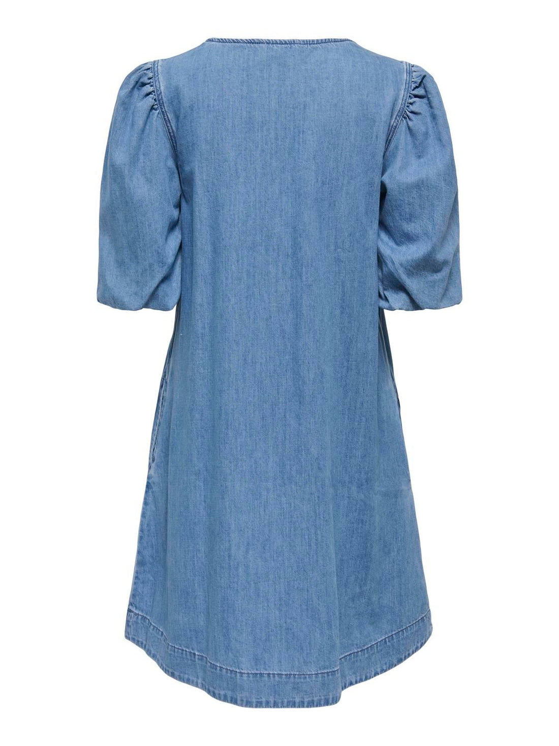 Onltiana Ss Puff Dnm Dress Akm Blå