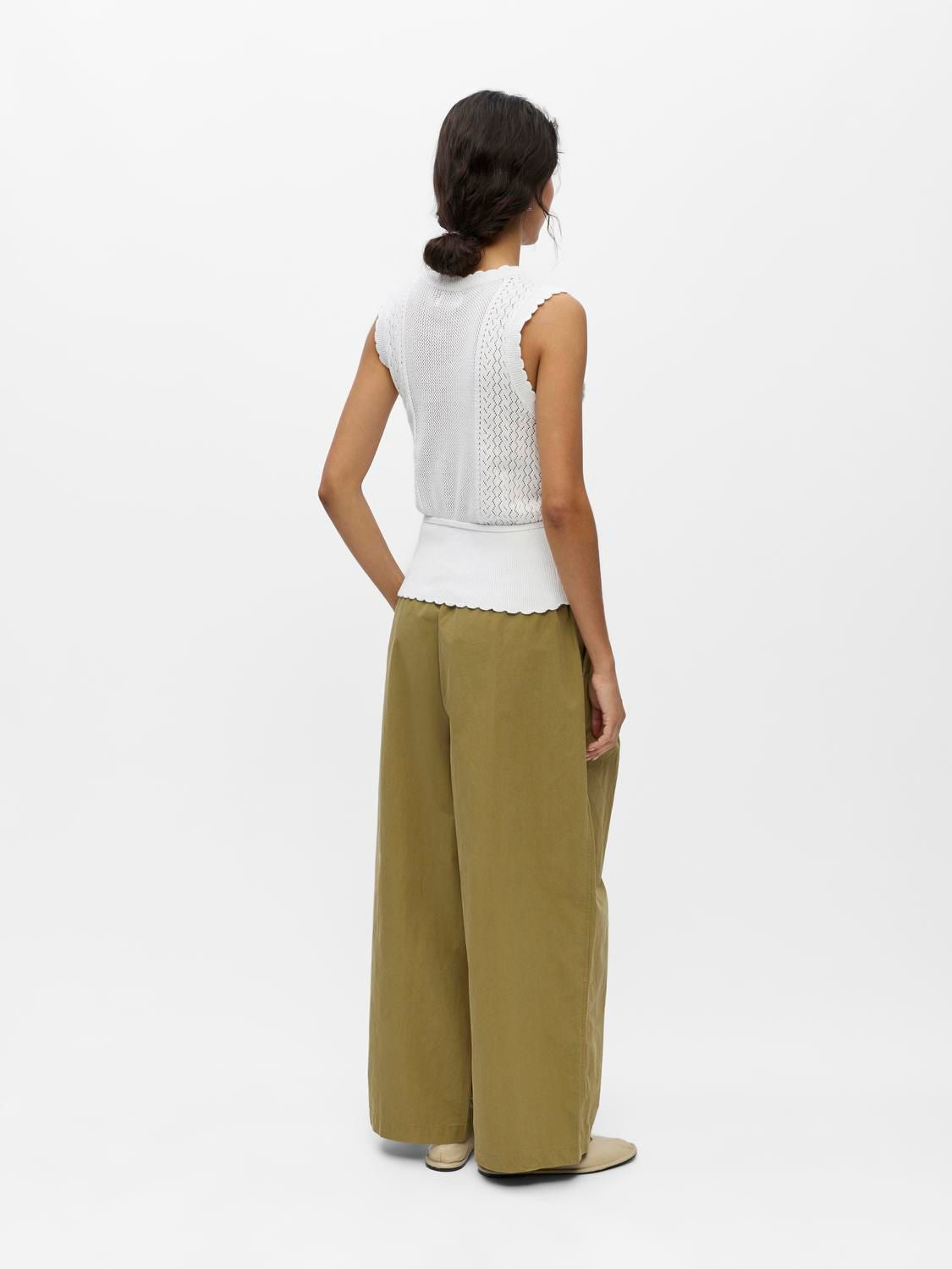 Objjeany Re S/l Knit Top 145 Hvit