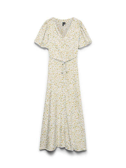 Vmalba Ss Calf Dress Wvn Noos Gul