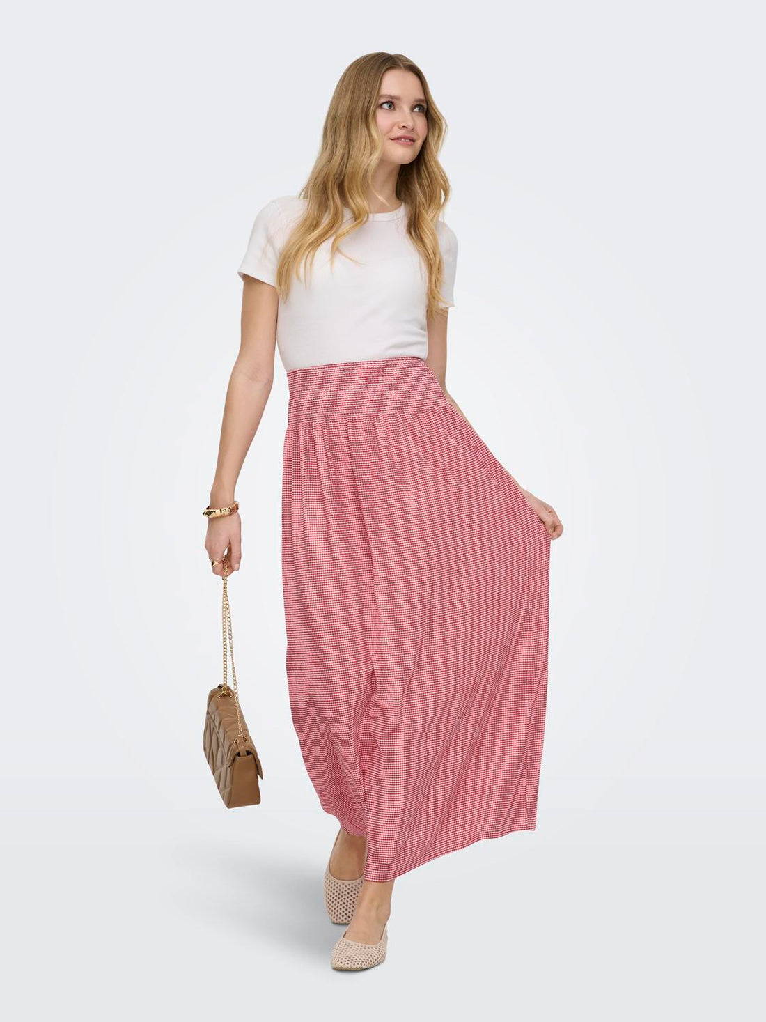 Onlcelle Smock Skirt Cs Jrs Rød