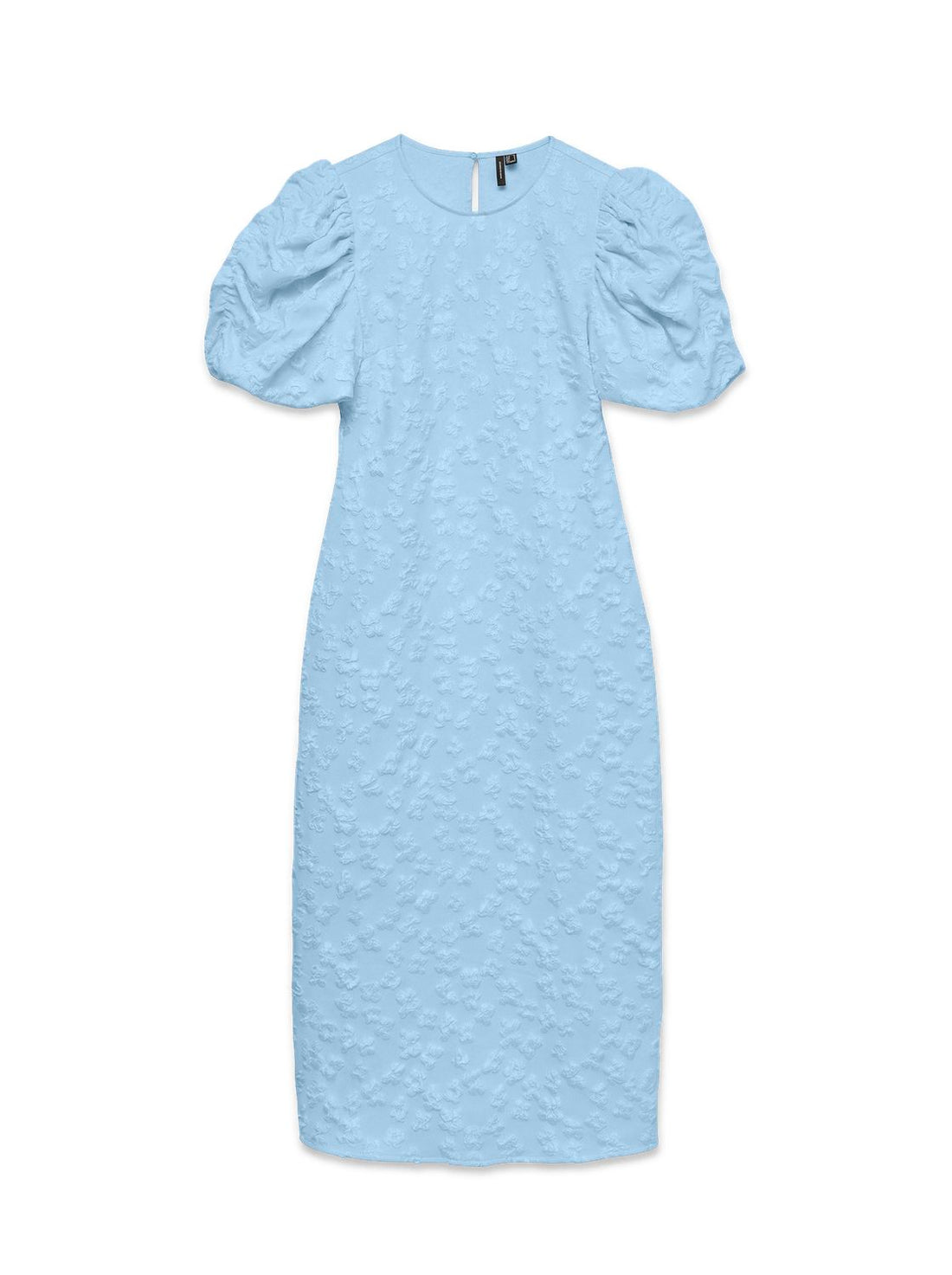 Vmfia Ss O-Neck Midi Dress Exp Blå