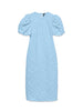 Vmfia Ss O-Neck Midi Dress Exp Blå