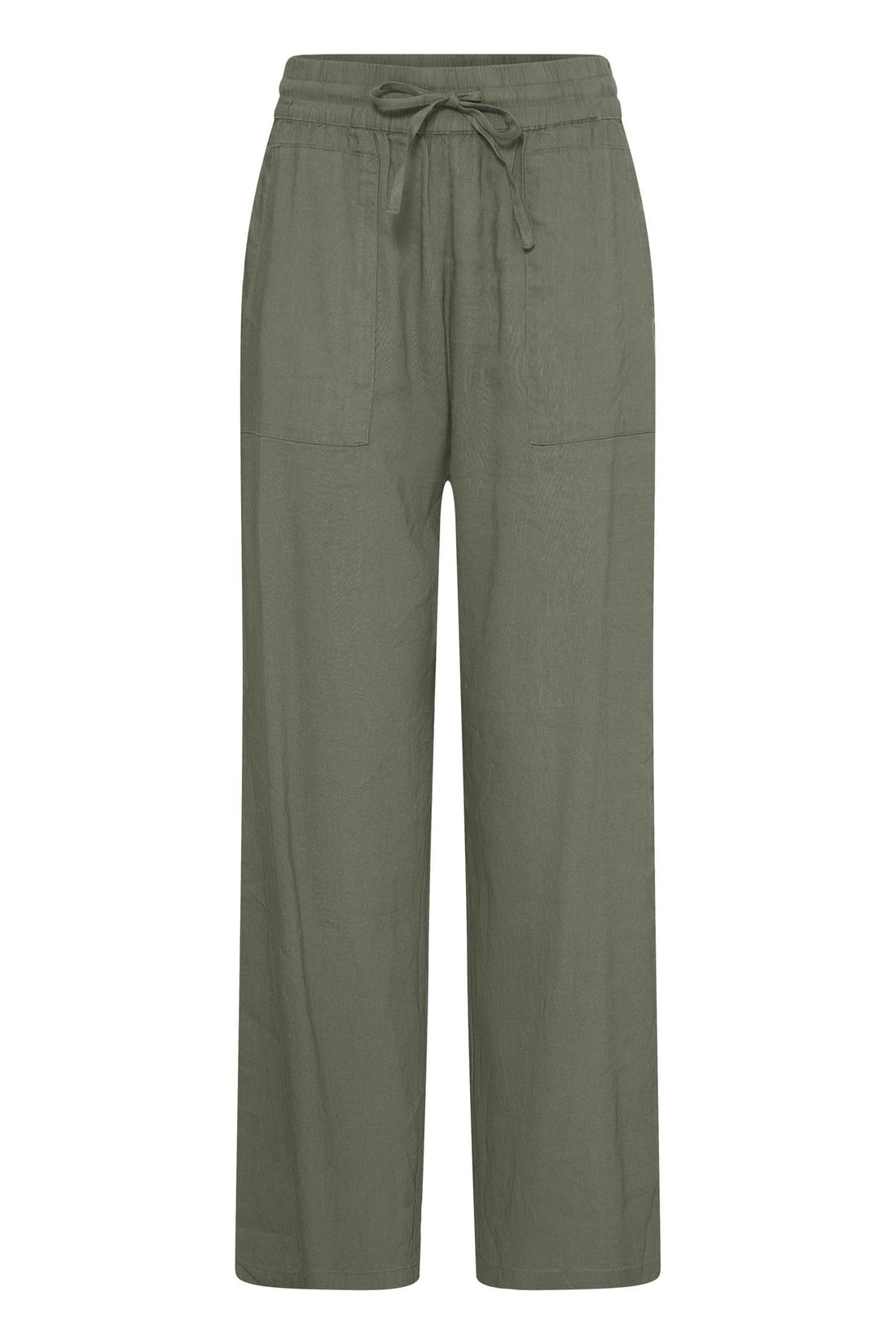 Pzluca Pant Full Length, Wide Grønn