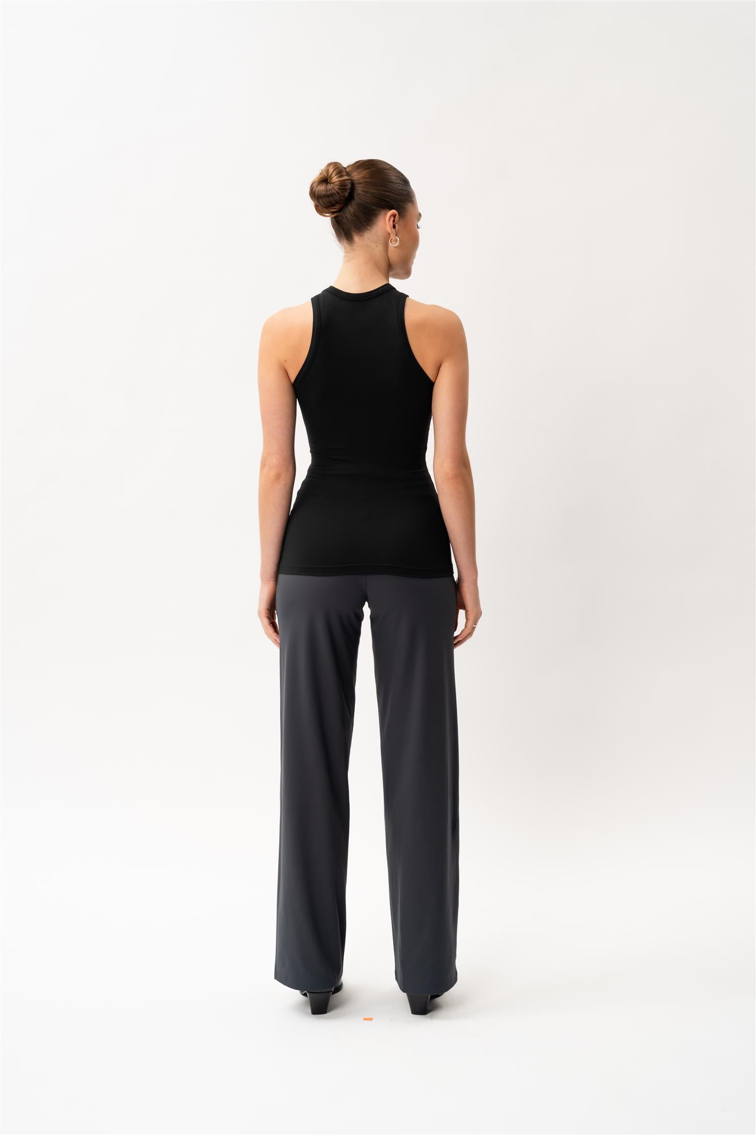 Soft Racerback Tank Svart