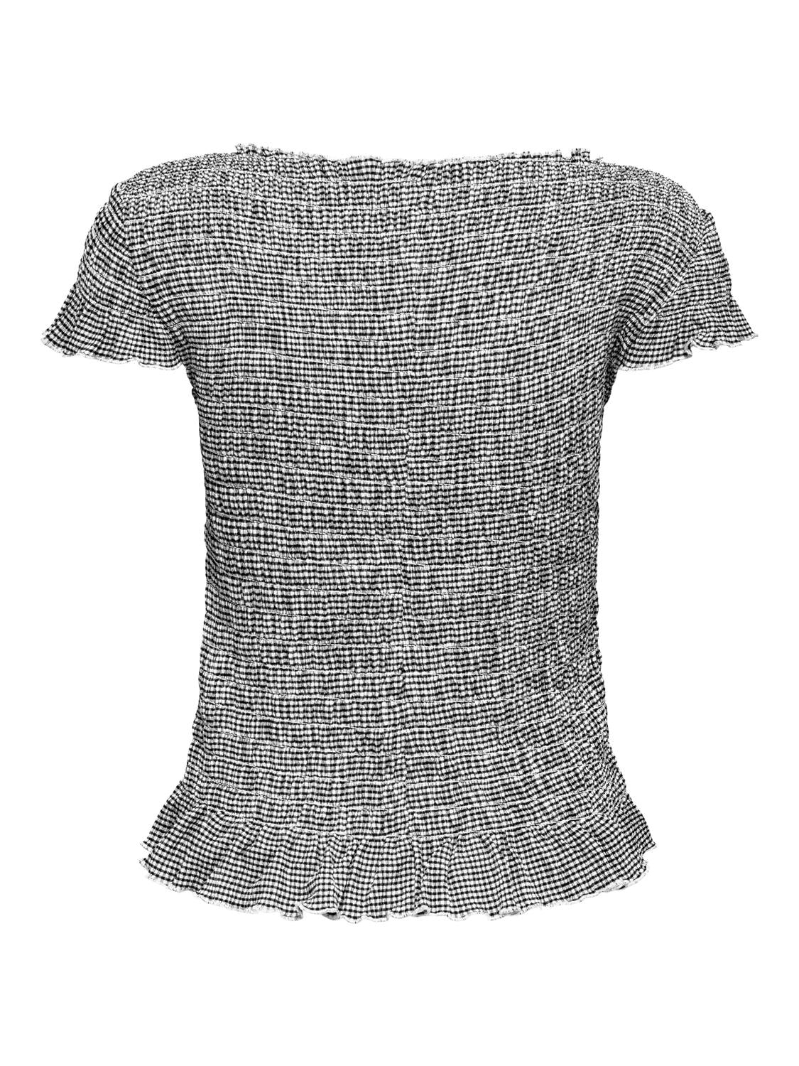 Onlcelle Cap Smock Boatneck Top Jrs Sort