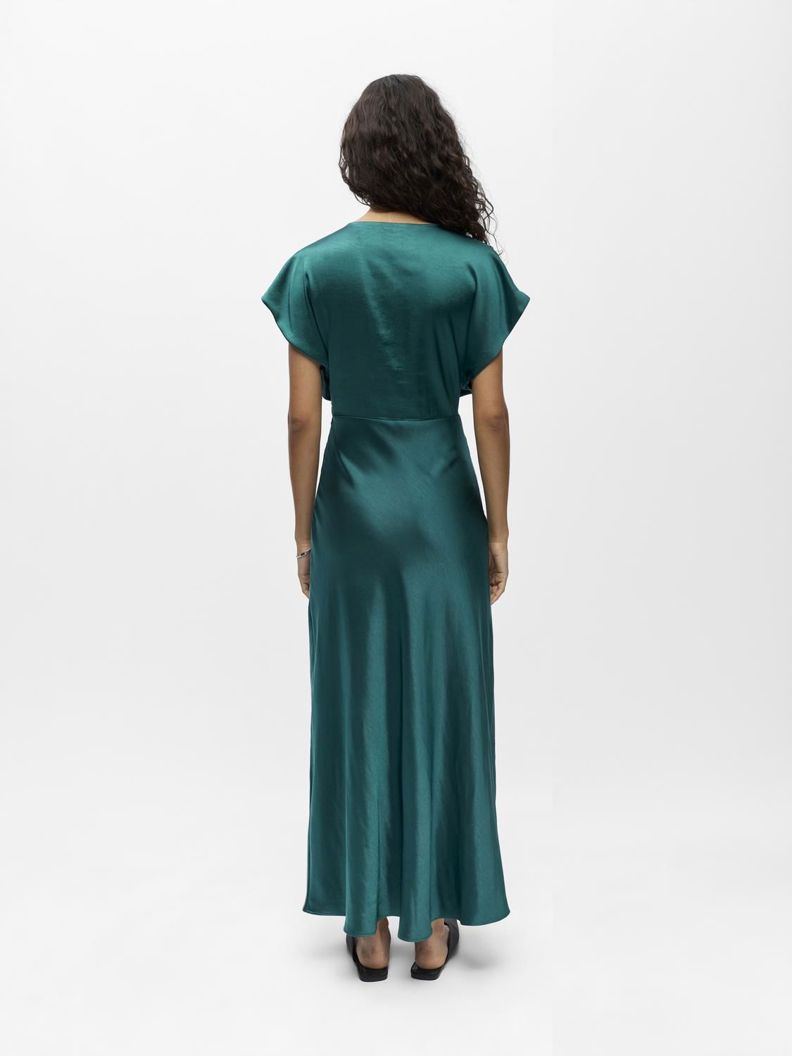 Objlia Re Ss Long Dress 144 Grønn