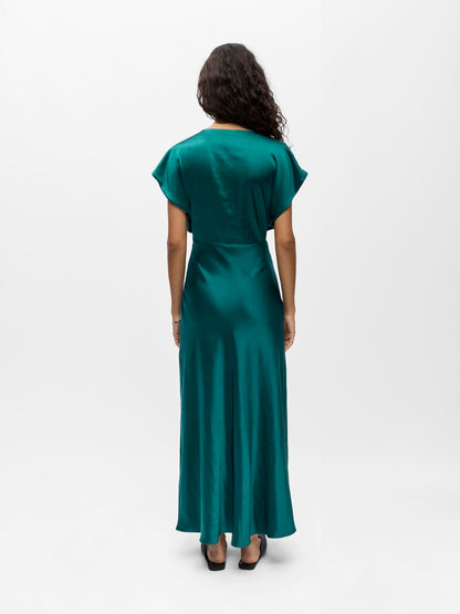 Objlia Re Ss Long Dress 144 Grønn
