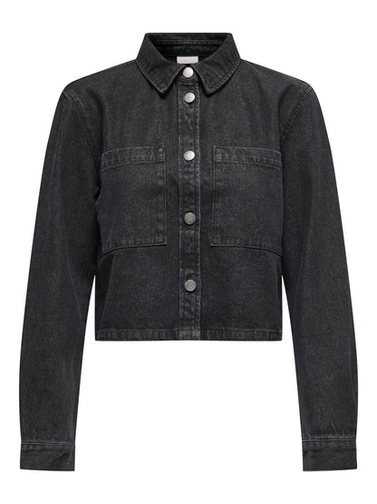 Jdymarly L/s Boxy Shacket  Dnm Noos Sort