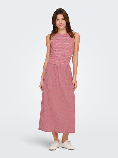 Onlcelle S/l Smock Dress Jrs Rød
