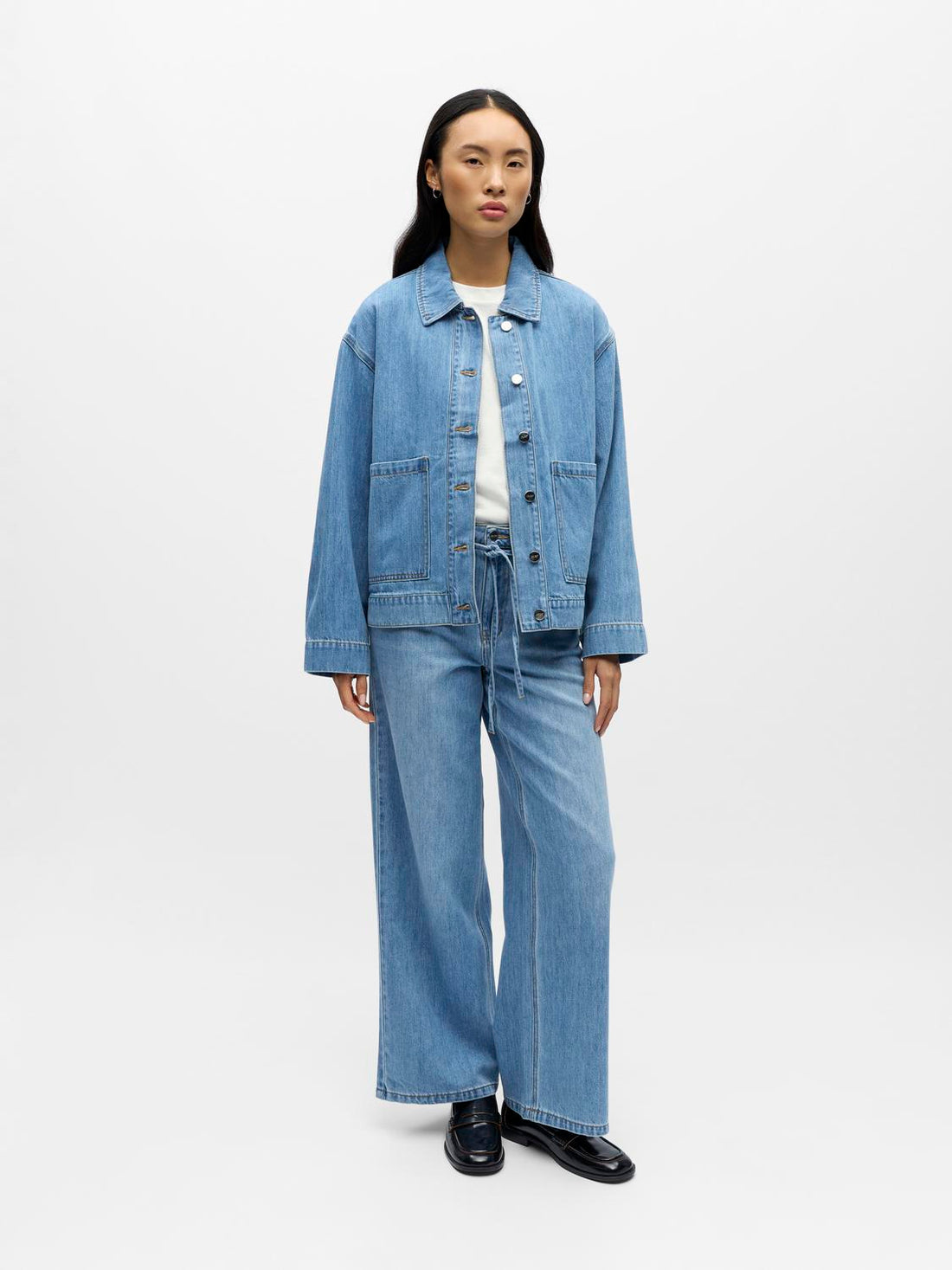 Objrosie Re L/s Overshirt Noos Blå