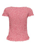 Onlcelle Cap Smock Boatneck Top Jrs Rød