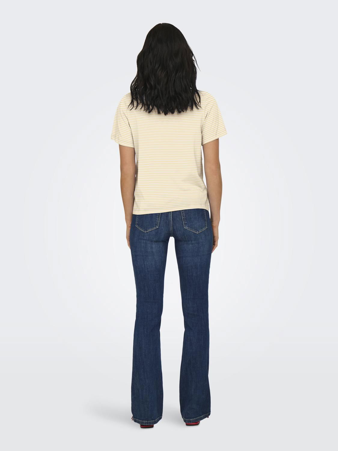 Jdypisa Life S/s Print Top Jrs Noos Gul
