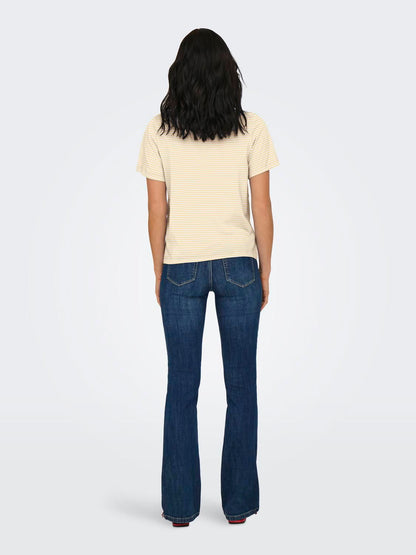 Jdypisa Life S/s Print Top Jrs Noos Gul