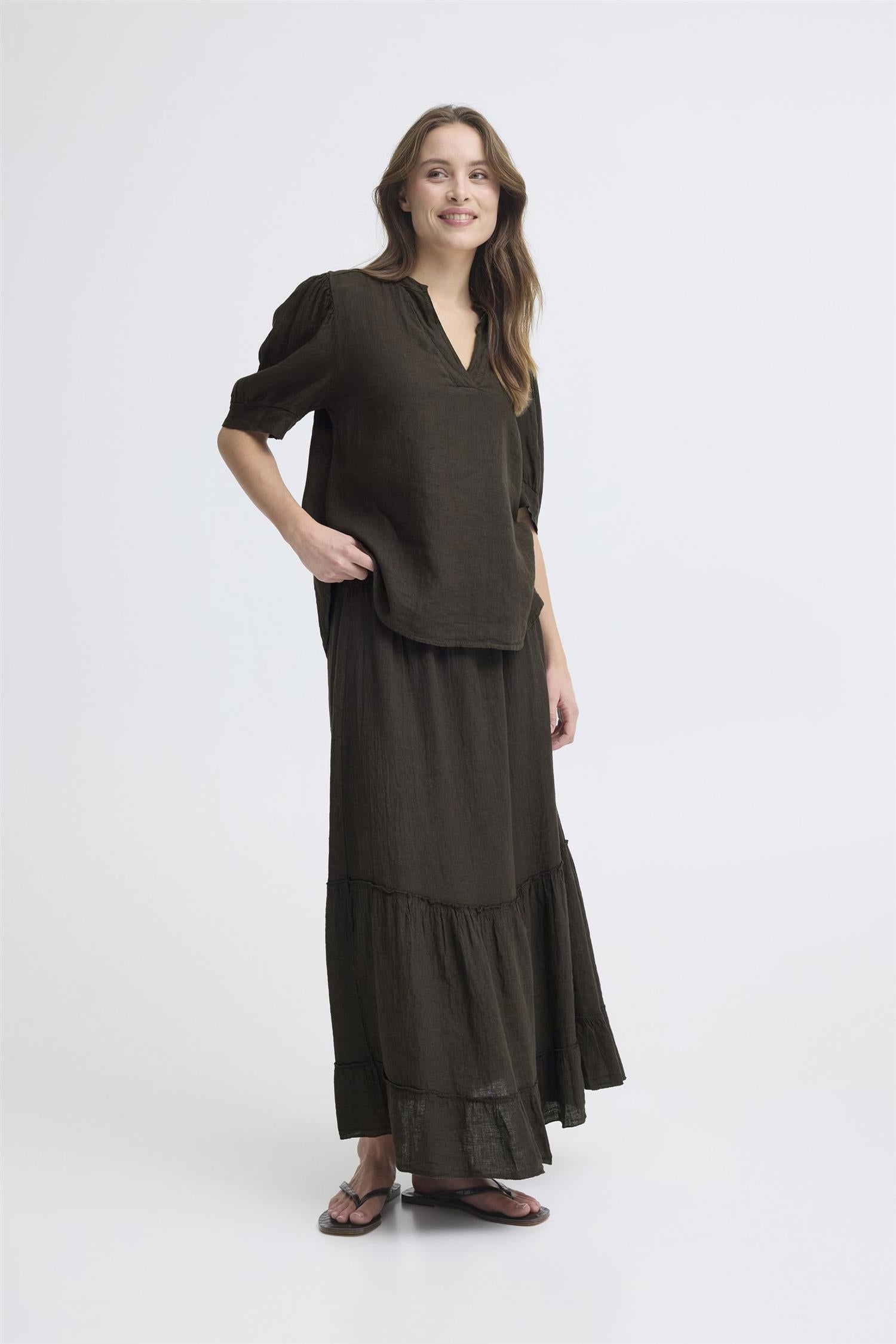 Sbfontanelle Ss 2 Blouse Brun