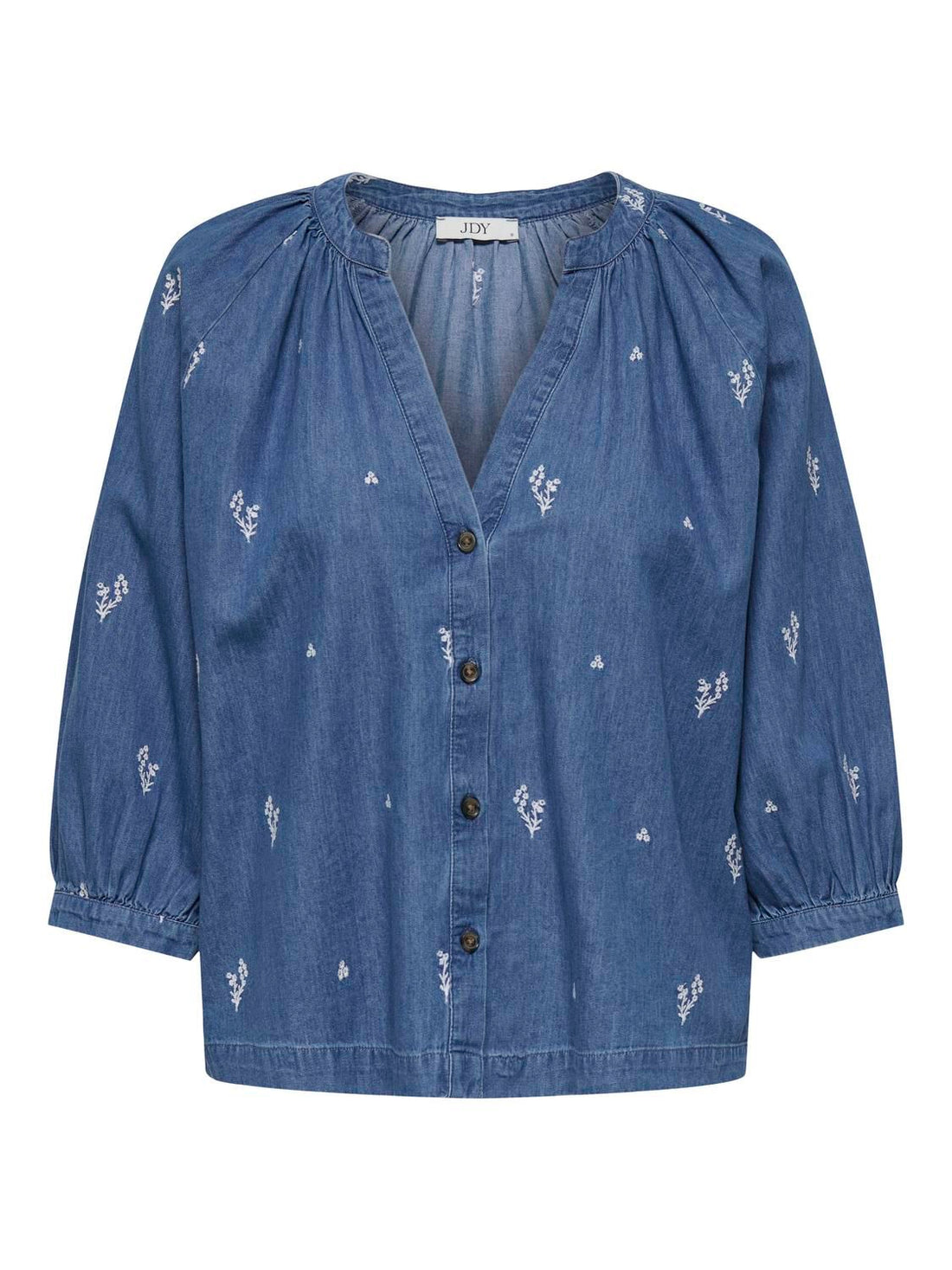 Jdykai 3/4 Shirt Wvn Dia Blå