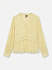 Vmdora Ls Detail Plisse Top Wvn Exp Gul
