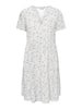 Onlzally S/s Thea Dress Noos Wvn Hvit
