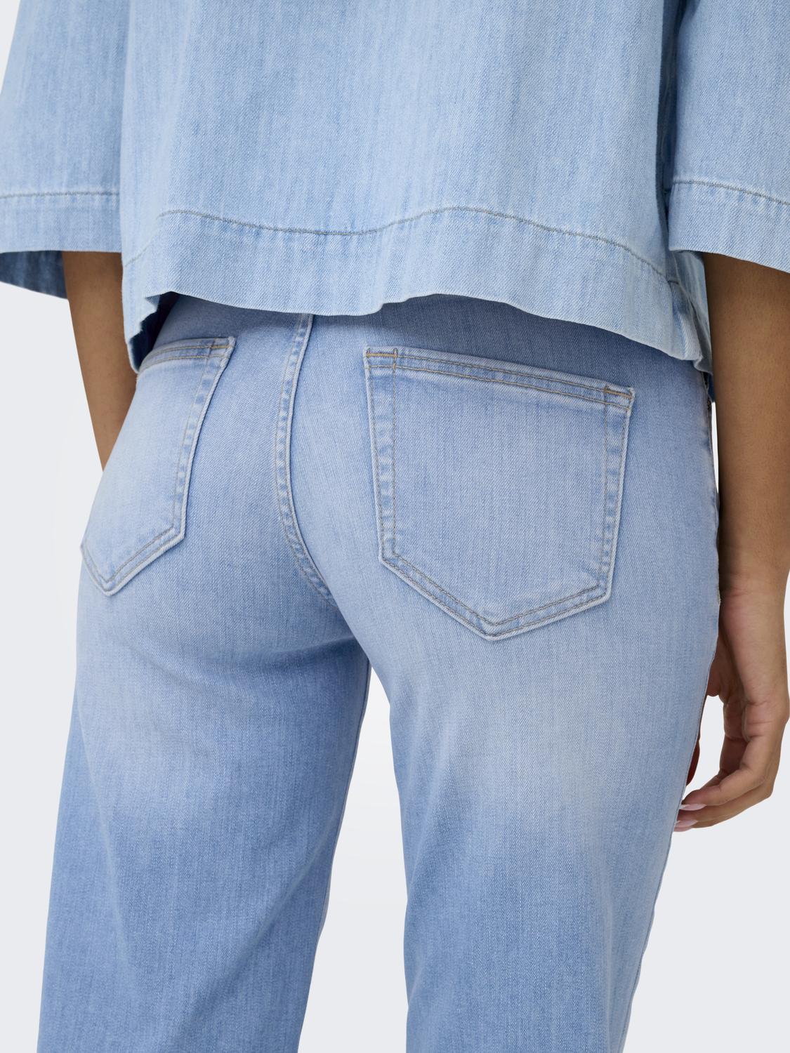 Onlblush Mid Straight Dnm Rea828 Noos Blå