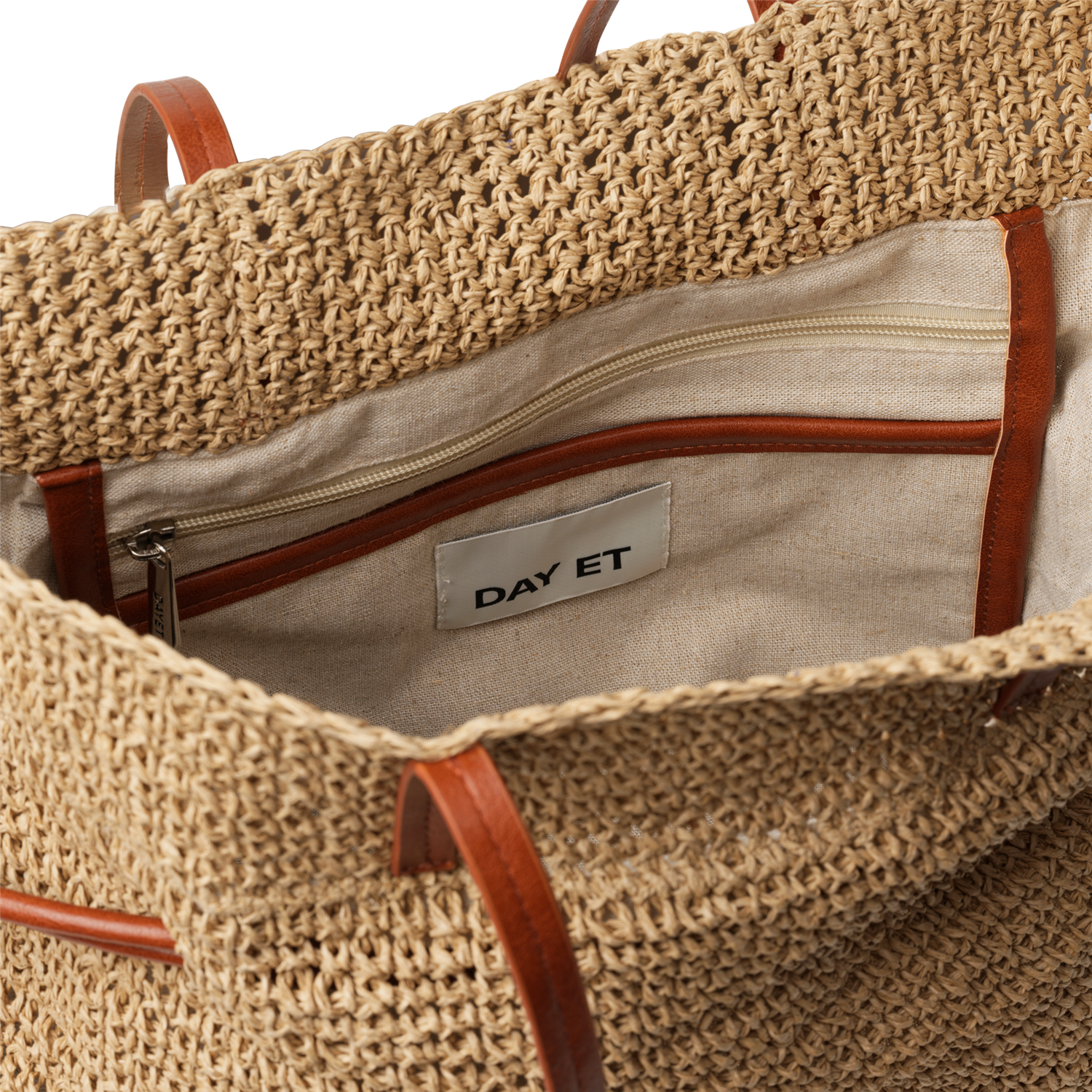 Day Natural Straw Shoulder Beige