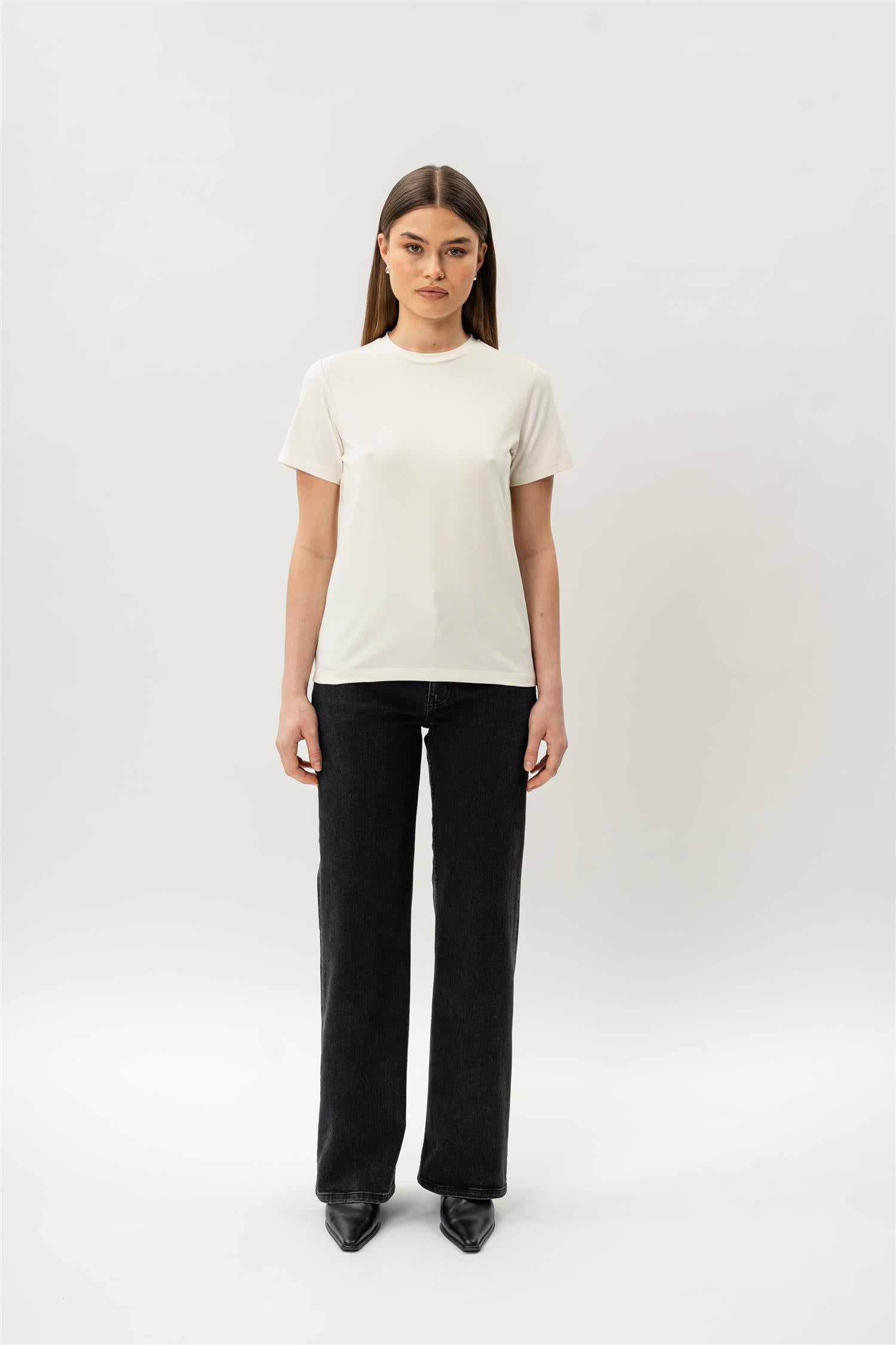 Fitted Pima T-shirt Off-White