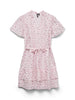 Vmtrine Ss Short Lace Dress Wvn Noos Rosa