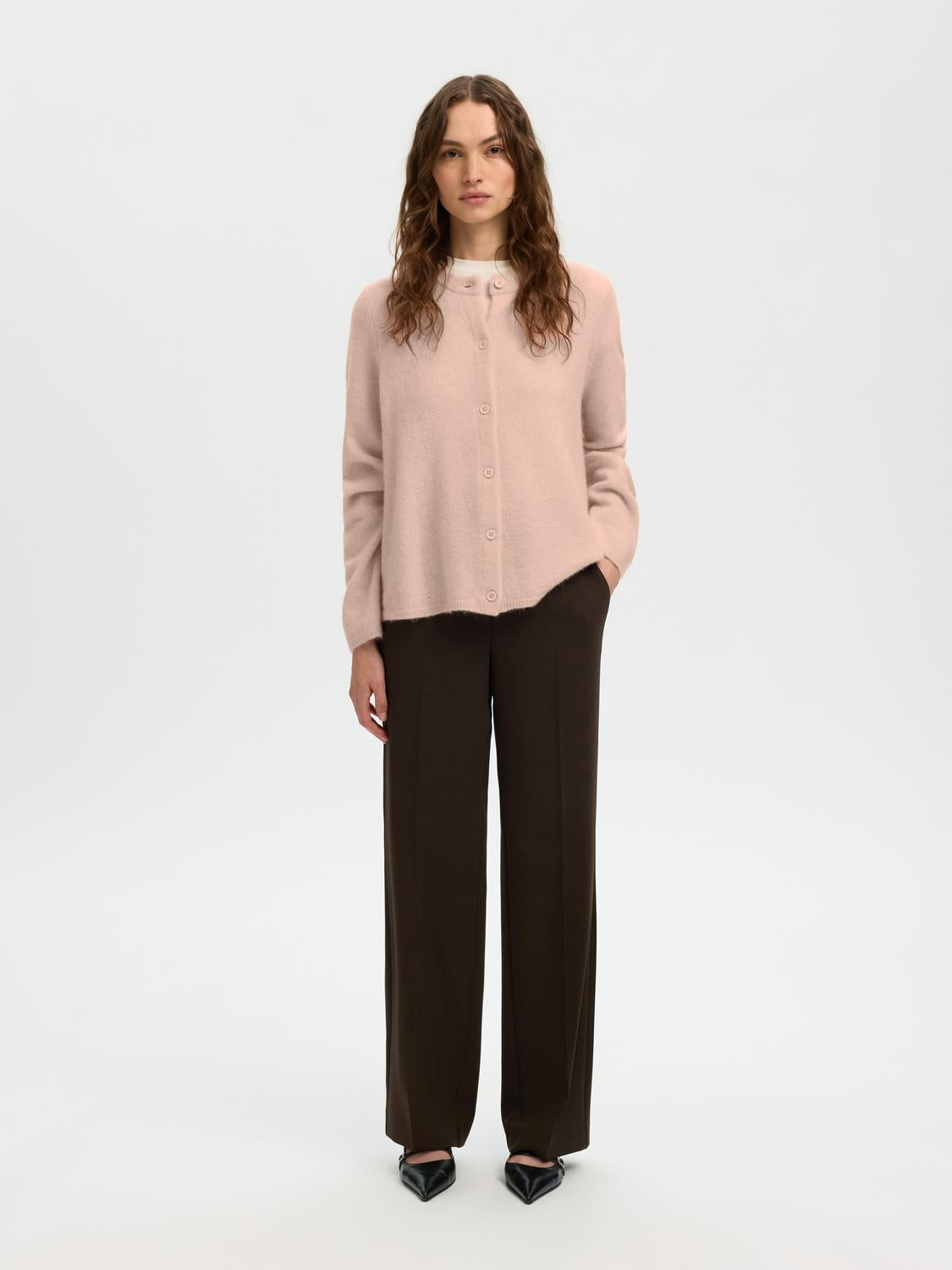 Slwlulu New Ls Knit Cardigan Noos Rosa