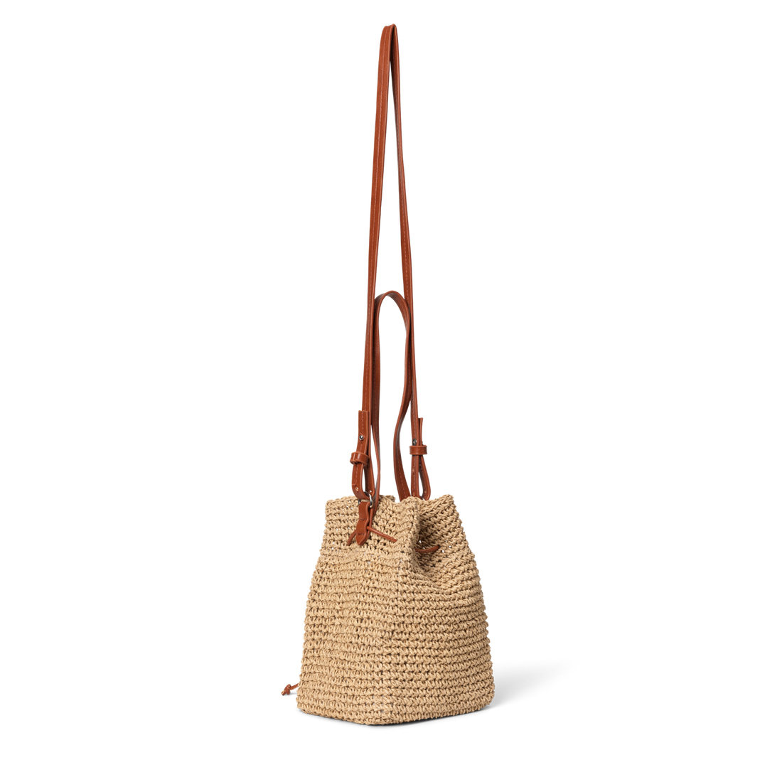 Day Natural Straw Bucket Beige